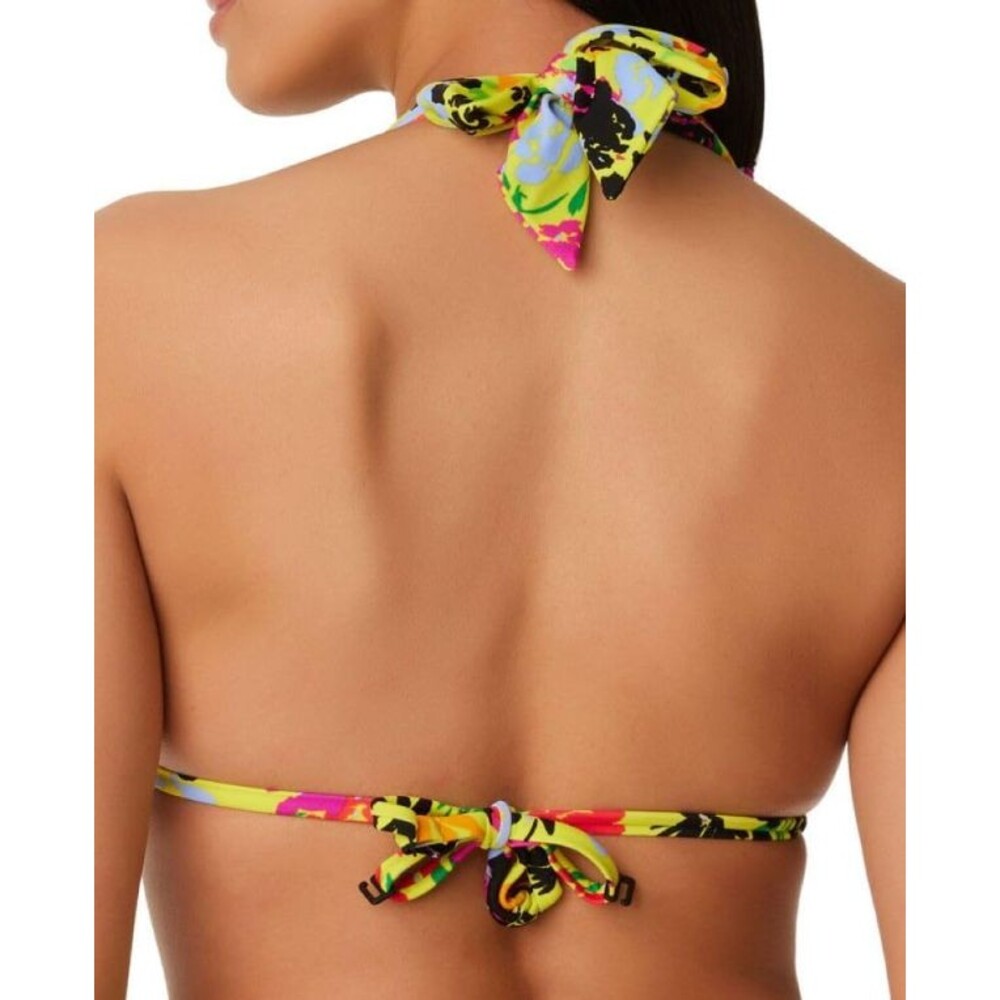 Bar III Womens Yellow Floral Chic Bikini Top & High-Leg High-Rise Bottoms SMALL - Picture 5 of 8